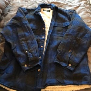 Men’s Sherpa button up